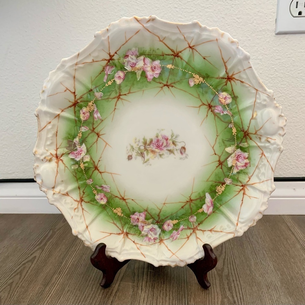 Vintage Limoges Coronet France Hand Painted Tray 11”